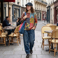 Gilet orné style bohème chic