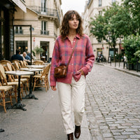 Gilet en maille à motif damier Taylor