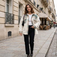 Veste pour femme douce effet laine