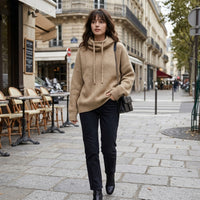 Pull en maille à col roulé oversize