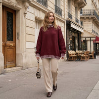 Pull à col roulé Camille effet cachemire