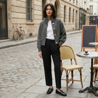 Veste courte en laine Adeline
