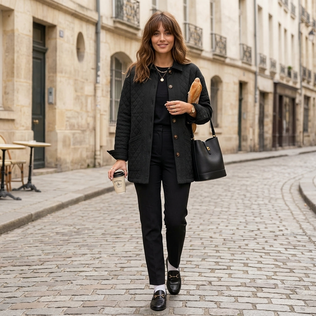 Veste longue matelassée Faith