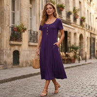 Robe midi boutonnée Zara
