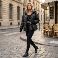 Veste matelassée Nadia couleur bordeaux