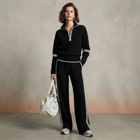 Ensemble détente à demi-zip et bandes latérales
