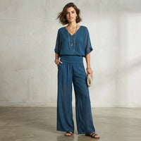Ensemble Jonah à col en V et pantalon large
