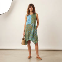 Bohemian patchwork tunic dress