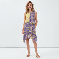 Bohemian patchwork tunic dress
