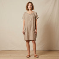 Robe Christelle en lin avec poches