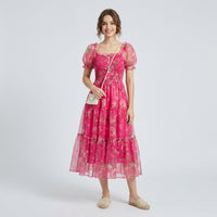 Robe midi Floral Empire