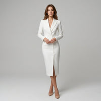 Robe midi blazer structurée