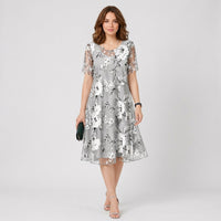 Yolanda floral chiffon dress