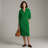 Robe-pull Brielle à col boutonné
