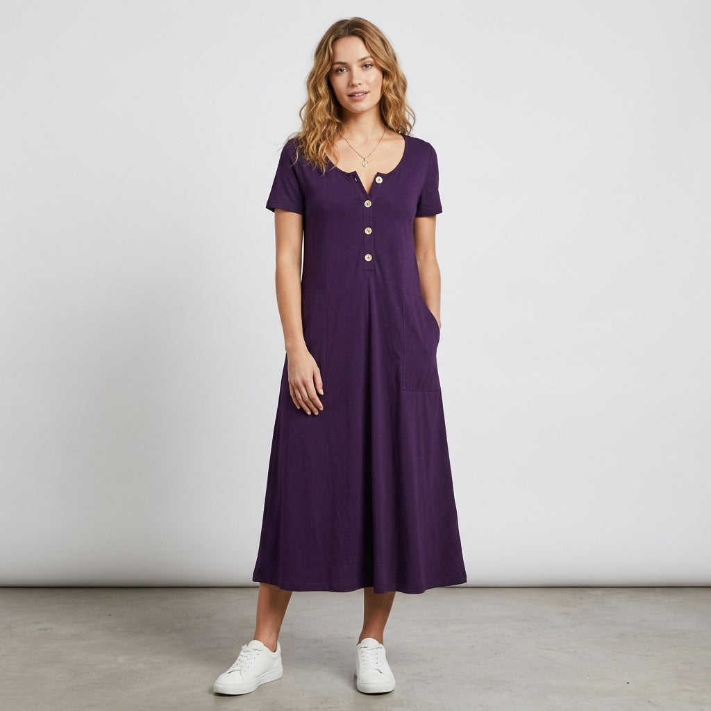 Robe midi boutonnée Zara