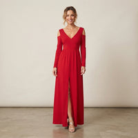 Robe de soirée en satin Eulalie
