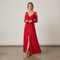 Robe de soirée en satin Eulalie
