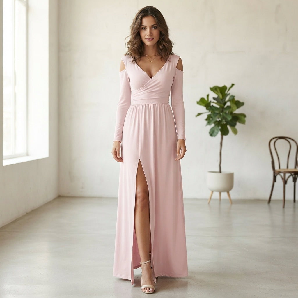 Robe de soirée en satin Eulalie
