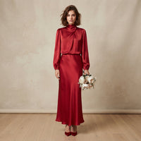 Robe de cérémonie Olivia à col roulé