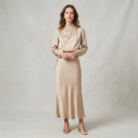 Robe de cérémonie Olivia à col roulé