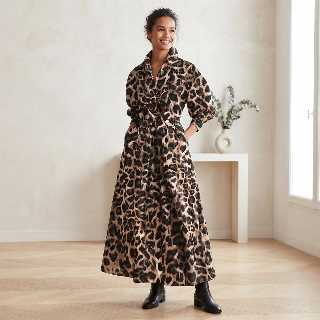 Robe chemise longue et élégante Delphine