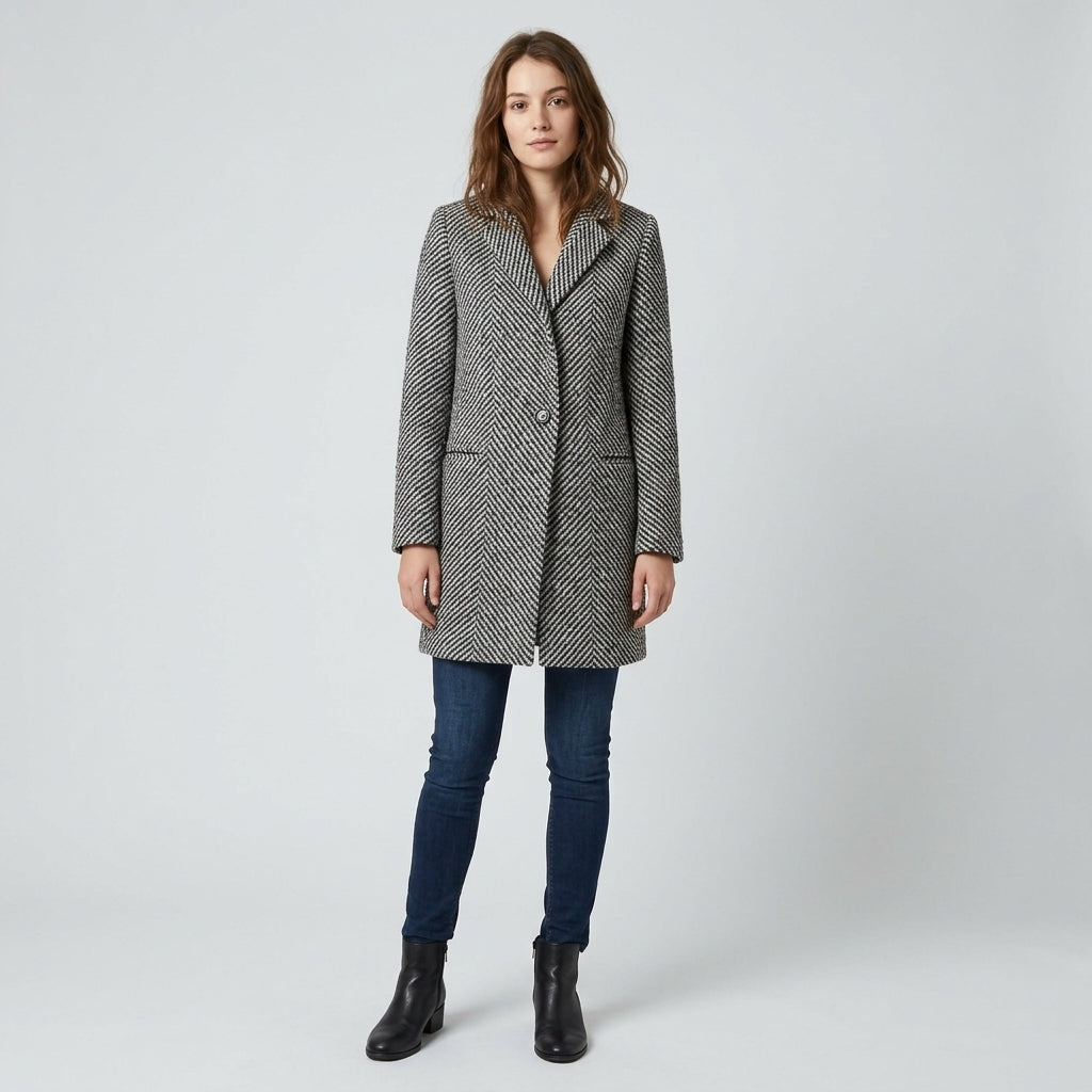 Manteau structuré texturé Camille