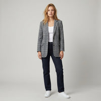 Manteau à carreaux élégant Fleur