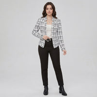 Blazer en maille à motif à carreaux Montarello