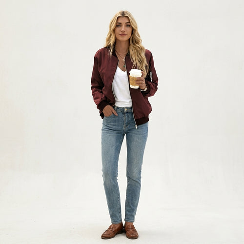Blouson bomber léger pour femme
