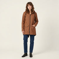 Parka d'hiver longue doublée en polaire