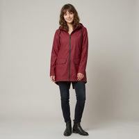 Parka d'hiver longue doublée en polaire
