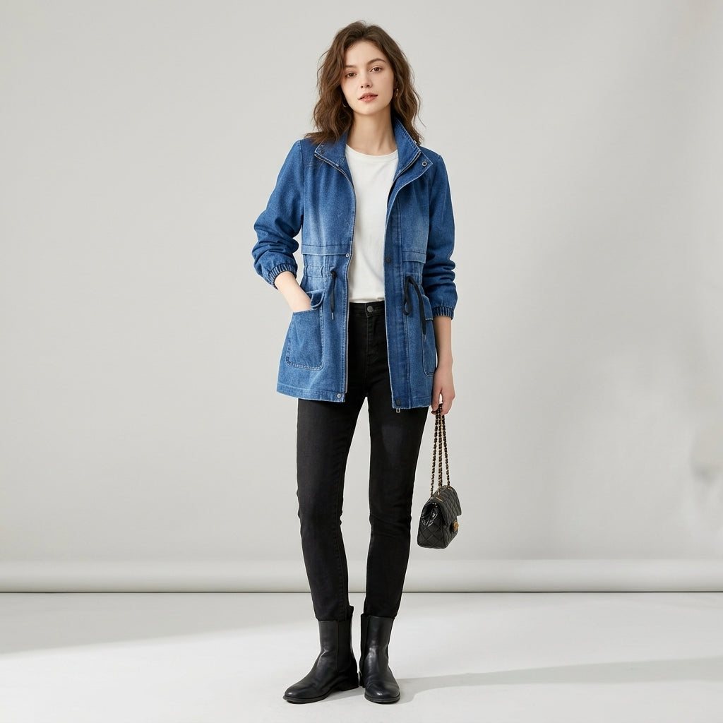 Veste en jean légère et ajustée