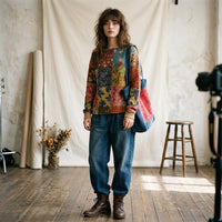 Gilet orné style bohème chic