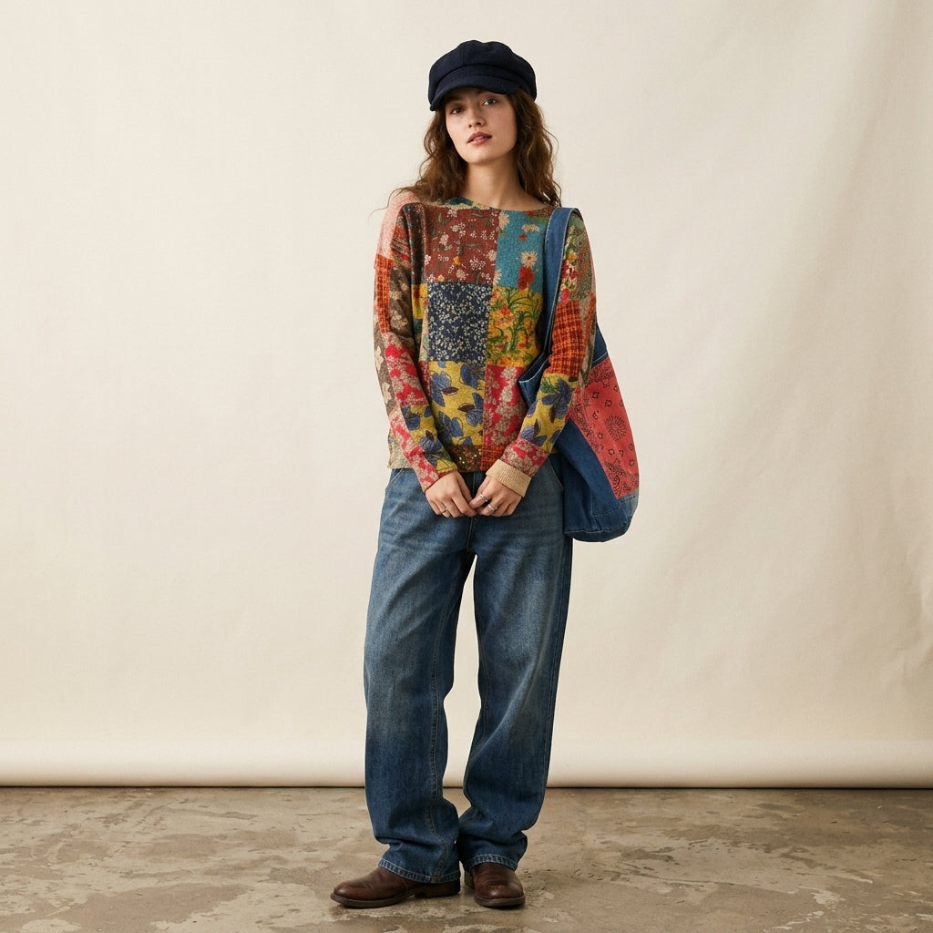 Gilet orné style bohème chic
