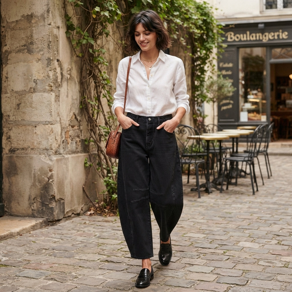 Jean ample et décontracté pour femme