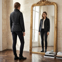 Veste élégante à revers rembourrés