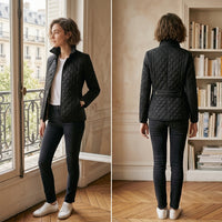 Veste élégante à revers rembourrés