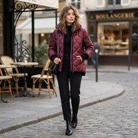 Veste matelassée Nadia couleur bordeaux