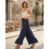 Pantalon Linéa en coton et lin