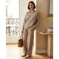 Ensemble polo en maille oversize