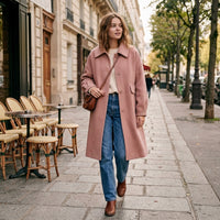 Veste en laine à simple boutonnage