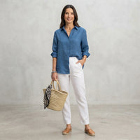 Chemise boutonnée en lin Stephanie