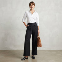 Pantalon ample à jambes larges