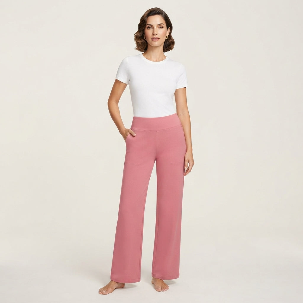 Pantalon droit coupe décontractée