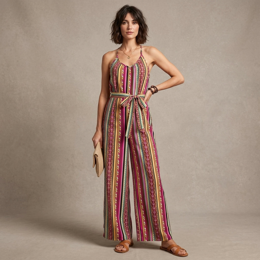Combinaison rétro hippie chic