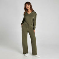 Ensemble Naya zippé à pantalon large