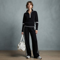 Ensemble détente à demi-zip et bandes latérales