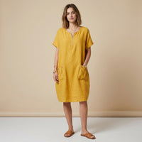 Robe Christelle en lin avec poches