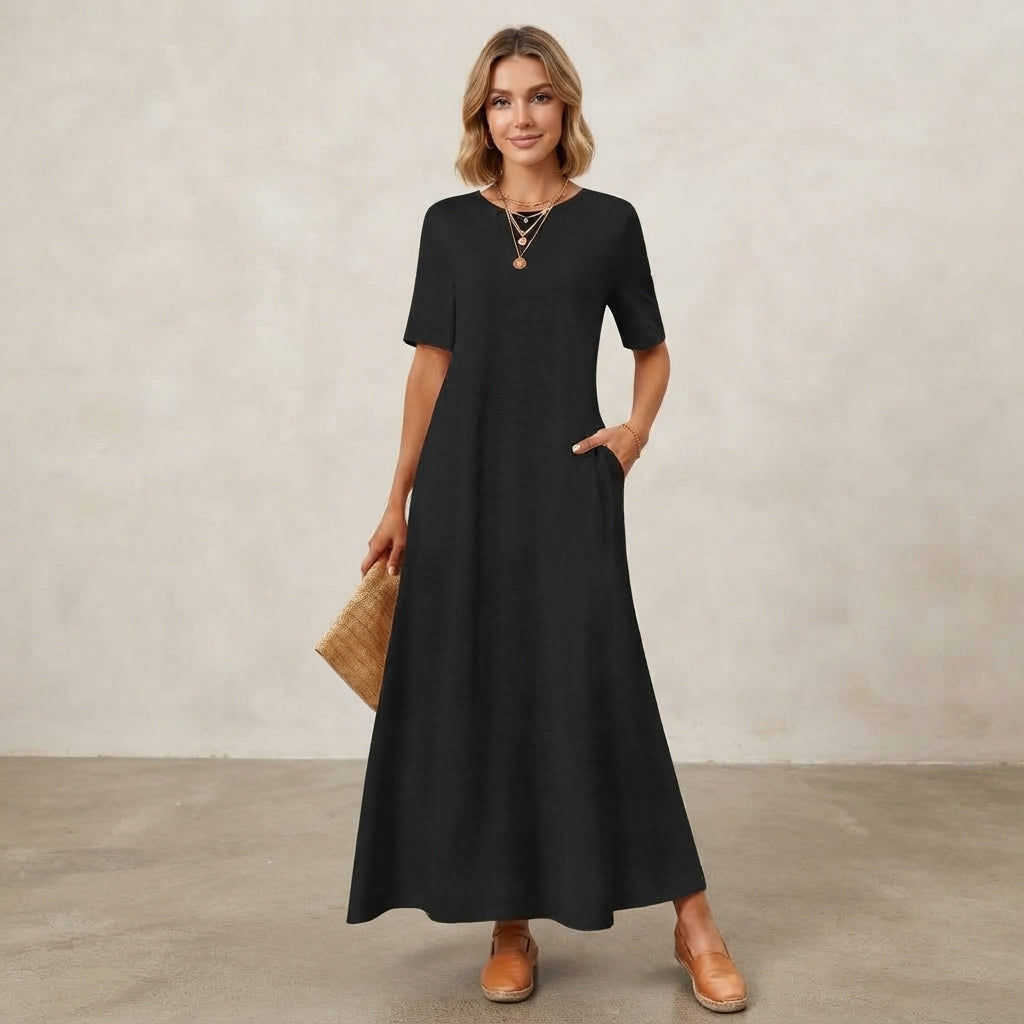 Robe longue décontractée Julie avec poches