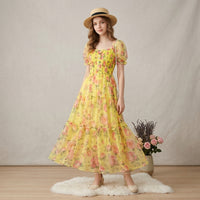 Robe midi Floral Empire